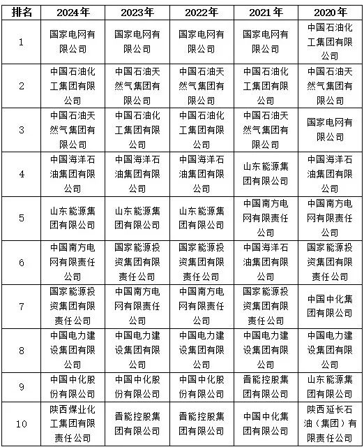 2020—2024年“500强”前10家企业